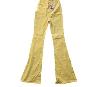 Yellow Flared Women's Jeans